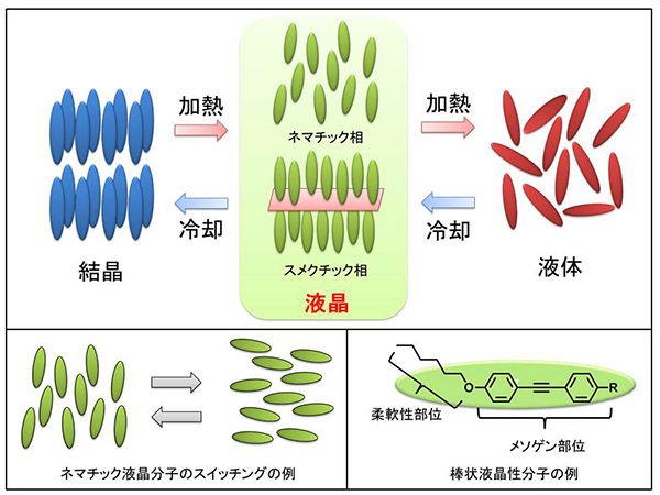 液晶聚合物(LCP)分子結(jié)構(gòu)示意